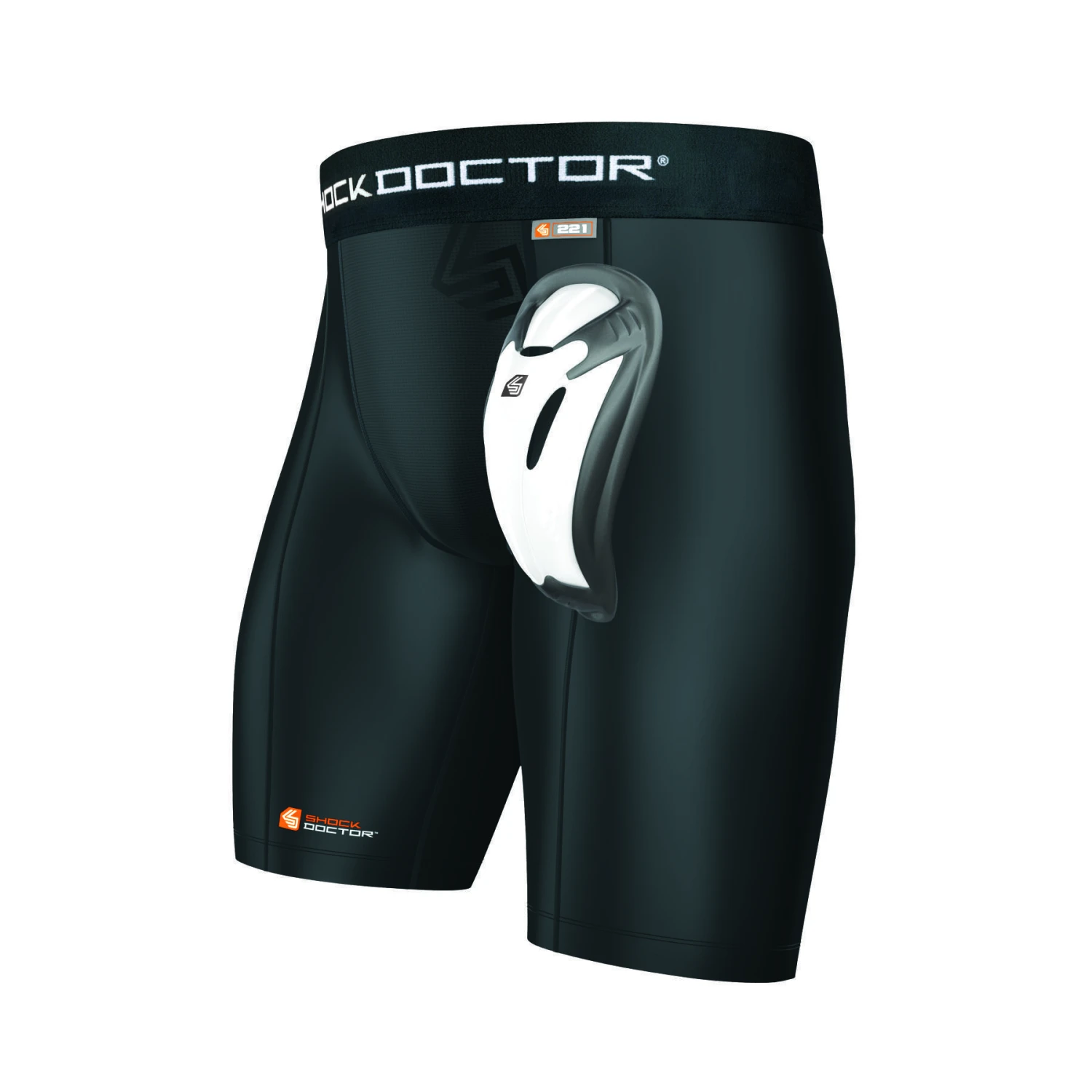 Short De Compression Shock Doctor Avec Bioflex Cup Noir 3 Short De Compression Shock Doctor Avec Bioflex Cup Noir