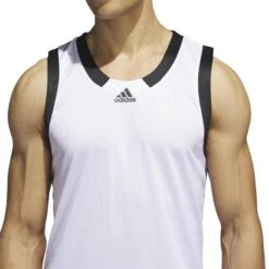 Maillot Adidas Icon Squad -Basketball Produits Magasin adidas hf6714 8 apparel on model detail view 1 white