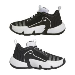 Chaussures Indoor Enfant Adidas Trae Unlimited -Basketball Produits Magasin adidas ie2146 10 footwear photography mirrored pair view white