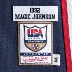Mitchell & Ness Maillot Authentique Team USA Nba Magic Johnson -Basketball Produits Magasin ajy4gs18413 usanavy92ejh 2