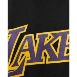 Mitchell & Ness T-shirt Los Angeles Lakers NBA Team Logo -Basketball Produits Magasin mitchell ness bmtrintl1051 lalblck noir 3