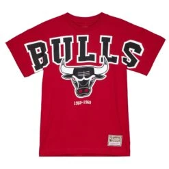 Mitchell & Ness T-shirt Col Rond Femme Chicago Bulls Blank