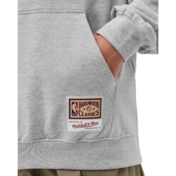 Mitchell & Ness Sweatshirt à Capuche Los Angeles Lakers NBA Team Logo -Basketball Produits Magasin mitchell ness hdssintl1050 lalgrey gris 4