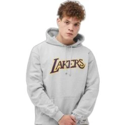 Mitchell & Ness Sweat Ă Capuche Los Angeles Lakers NBA Logo