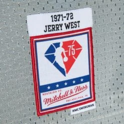 Mitchell & Ness Maillot Los Angeles Lakers 75th NBA 1971 -Basketball Produits Magasin mitchell ness smjy4310 lal71jwesilv 4