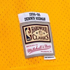 Mitchell & Ness Maillot Los Angeles Lakers NBA Swingman 1998 Dennis Rodman -Basketball Produits Magasin mitchell ness smjycp20064 lalgold98drd 3