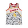 Mitchell & Ness Maillot Atlanta Hawks NBA Doodle Swingman 1986 Spud Webb 2 Mitchell & Ness Maillot Atlanta Hawks NBA Doodle Swingman 1986 Spud Webb -Basketball Produits Magasin mitchell ness tfsm1266 aha86sweptwh white 1