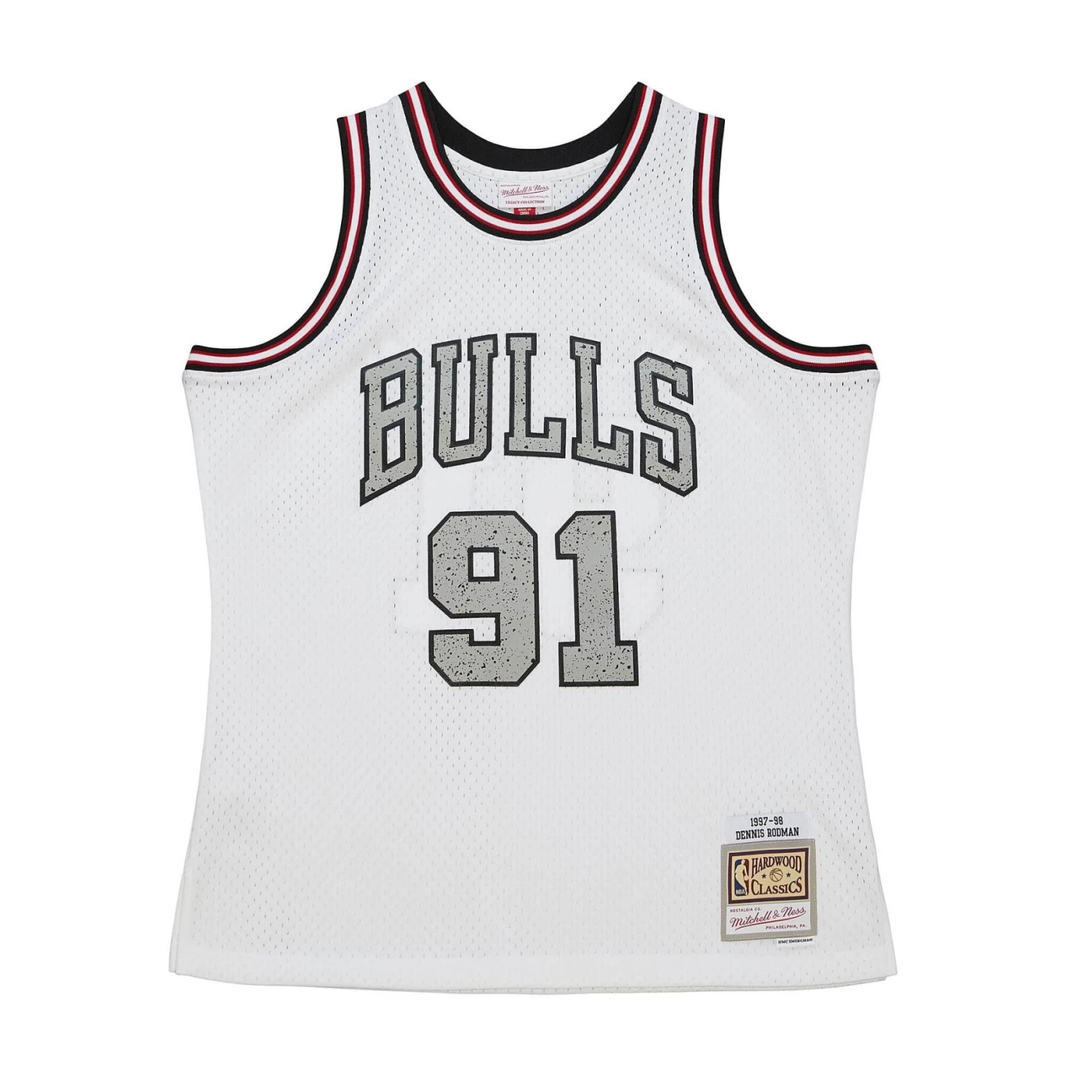 Mitchell & Ness Maillot Chicago Bulls NBA Cracked Cement Swingman 1997 Dennis Rodman 3 Mitchell & Ness Maillot Chicago Bulls NBA Cracked Cement Swingman 1997 Dennis Rodman