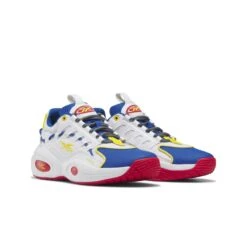 Chaussures Indoor Enfant Reebok Solution Mid -Basketball Produits Magasin reebok hp4387 5 footwear photography front lateral top view white