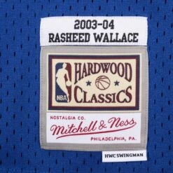 Mitchell & Ness Maillot Detroit Pistons Rasheed Wallace 2003/04 -Basketball Produits Magasin smjyac19110 dpiroya03rwa 2