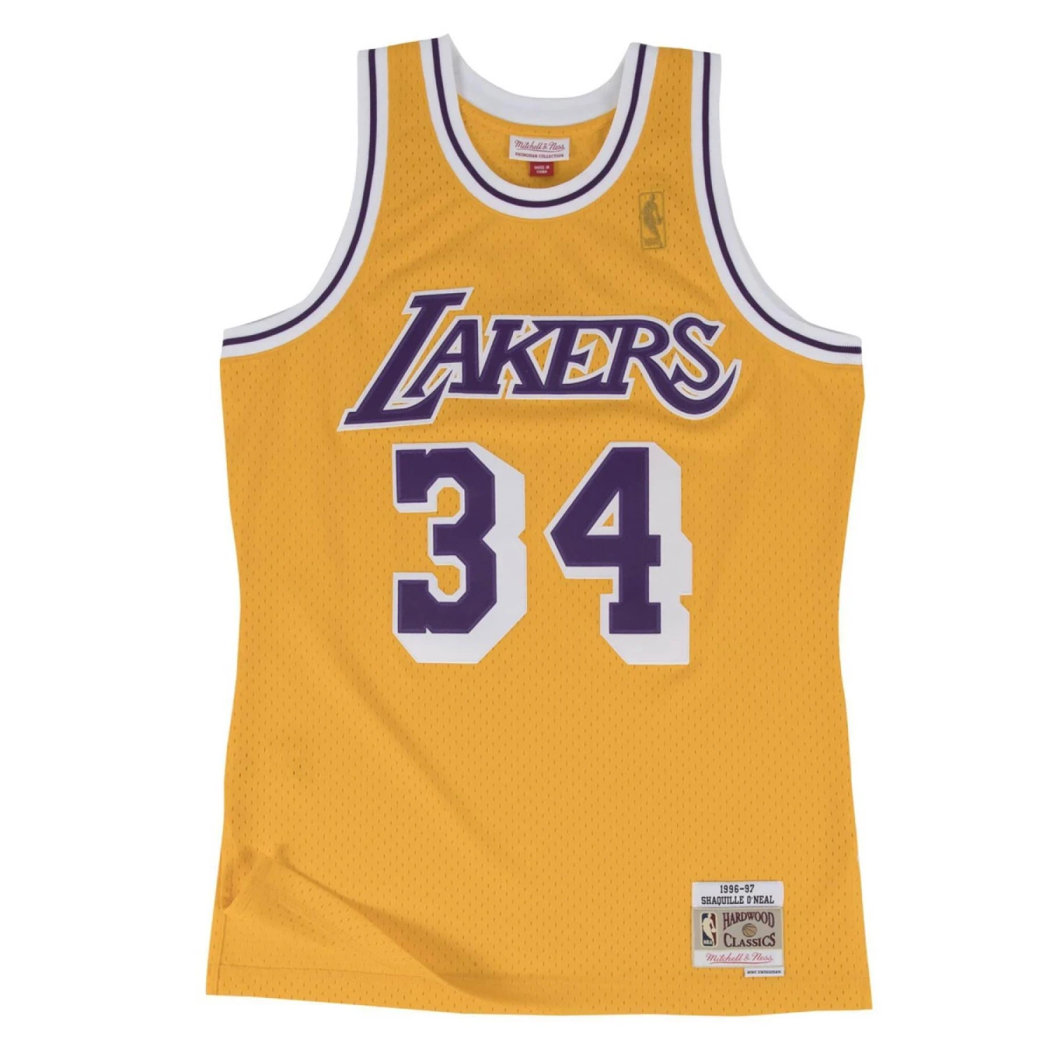 Mitchell & Ness Maillot Los Angeles Lakers 1996-97 Shaquille O'Neal 3 Mitchell & Ness Maillot Los Angeles Lakers 1996-97 Shaquille O'Neal