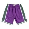 Mitchell & Ness Short Swingman Milwaukee Bucks -Basketball Produits Magasin smshgs18032 mbupurp00 0