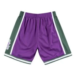 Mitchell & Ness Short Swingman Milwaukee Bucks -Basketball Produits Magasin smshgs18032 mbupurp00 2
